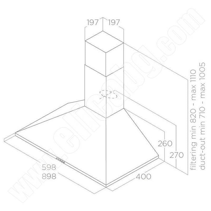 Built-in absorber Elica TAMAYA 2.0 S IX/A/90