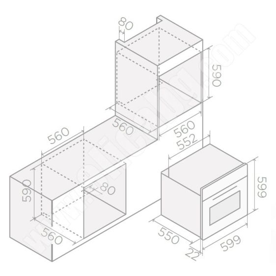Built-in oven ELICA Virtus Multi 60 TFT Pyro BL, 65 l, Pyrolysis, A+