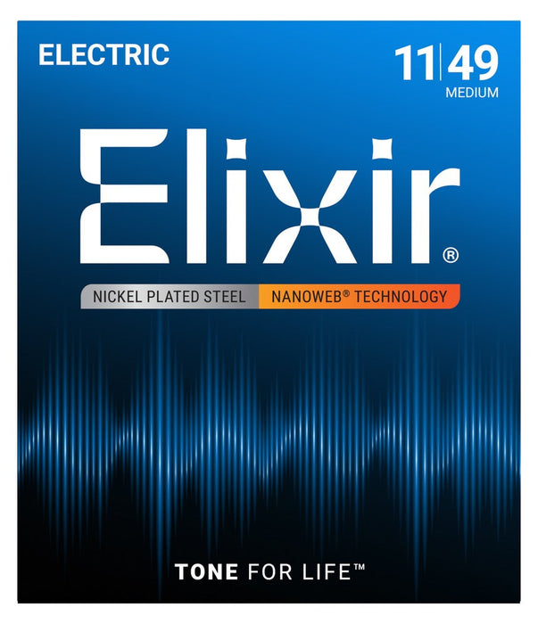 Elixir 12102 Medium (11-49) NW - electric guitar strings