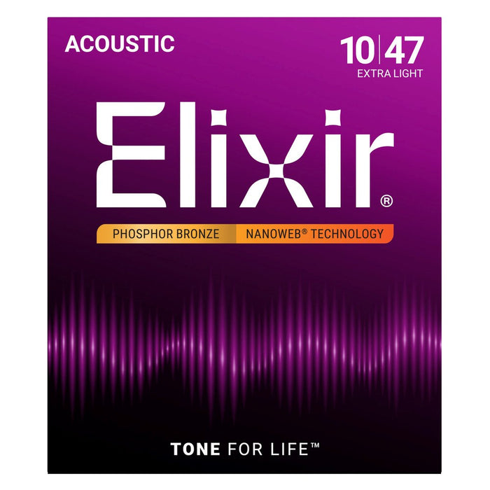 Elixir 16002 Phosphor Bronze Extra Light NW - acoustic guitar strings (10–47)