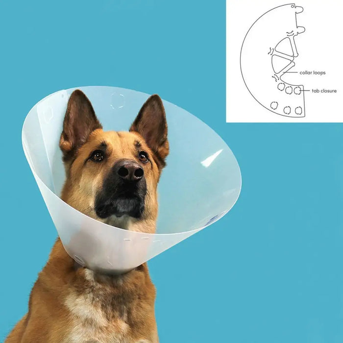 Elizabethan Dog Collar KVP Quick Fit Transparent (45-56 cm) - Домашни Животни<<<Дом Градина<<<BigBuy&&&Здраве и