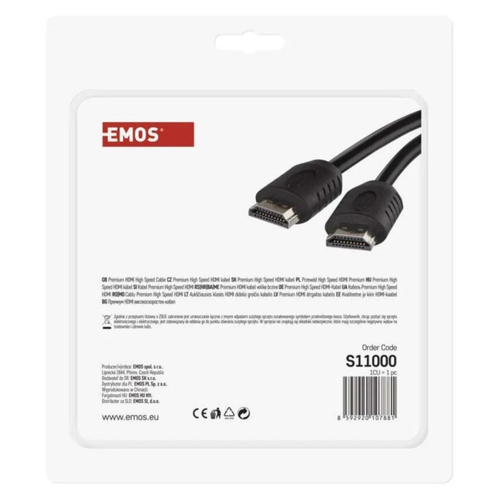 CABLE HDMI 2.0 HIGH SPEED 10M EMOS