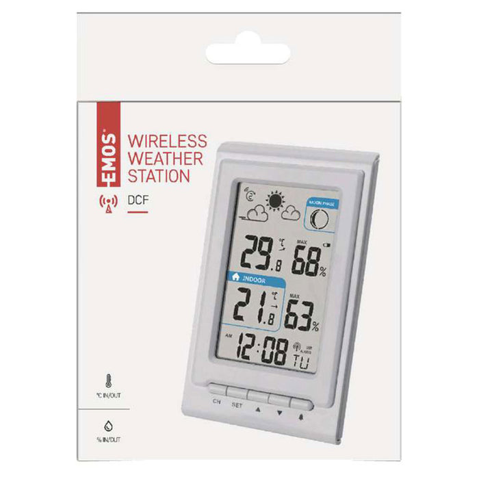 WEATHER STATION WITH EXTERNAL WIRELESS SENSOR EMOS E0352