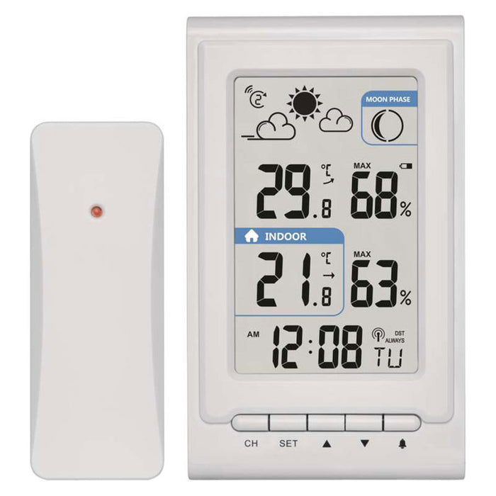 WEATHER STATION WITH EXTERNAL WIRELESS SENSOR EMOS E0352