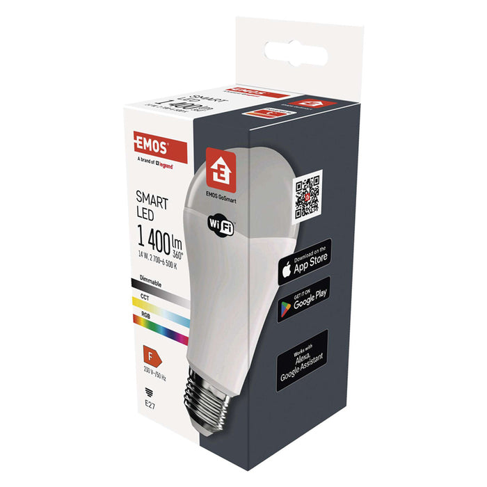 SMART BULB EMOS 14W E27 RGBW 1400 LM