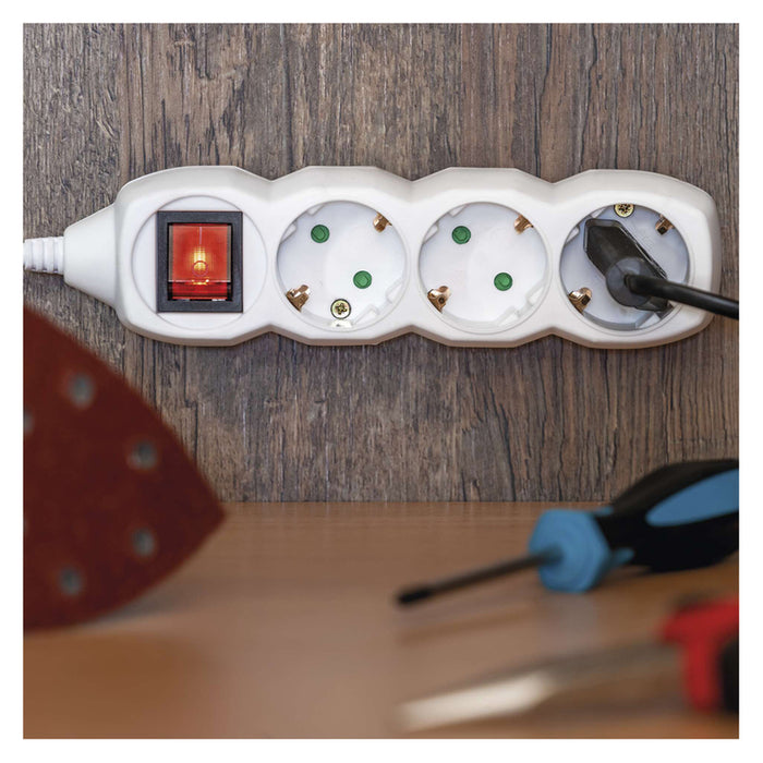 EMOS 3 SOCKET / 3 M. WITH KEY P1323R