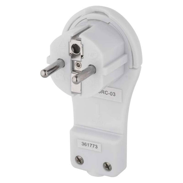 PLUG EMOS FLAT CORNER WHITE P0059