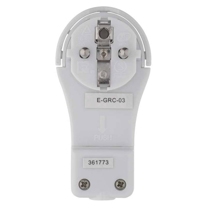 PLUG EMOS FLAT CORNER WHITE P0059