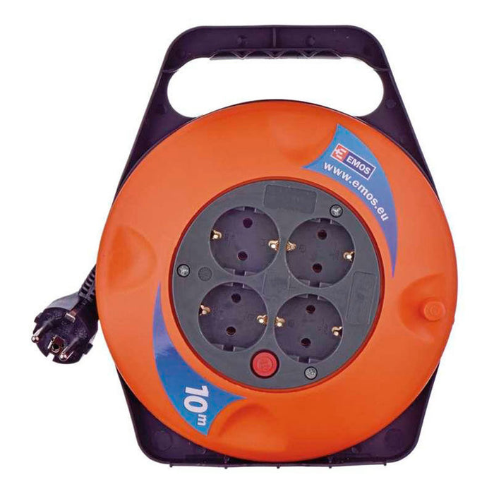 REEL EXTENSION 10M - G3X1.0MM2 - 4 SOCKETS EMOS