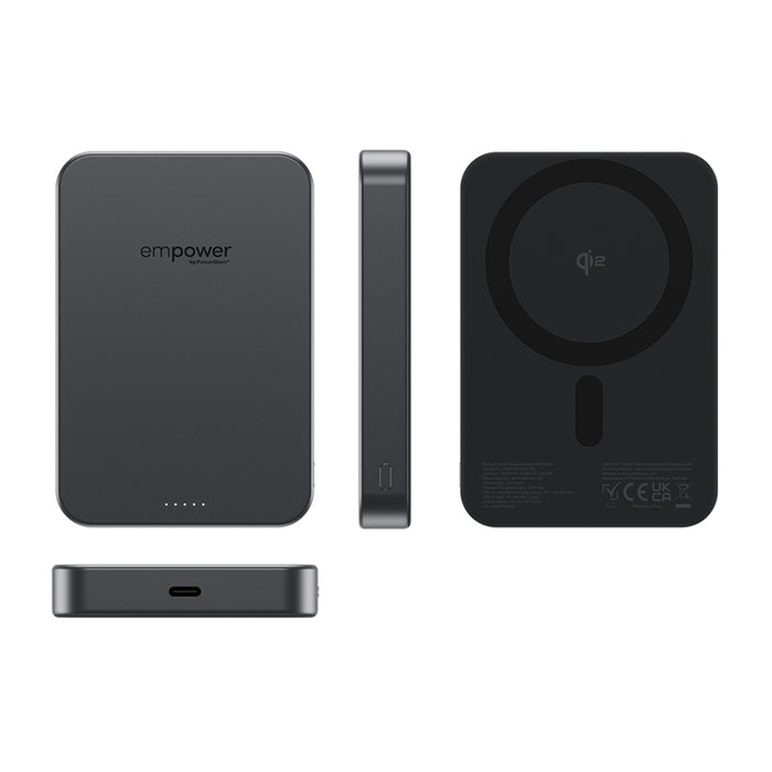 EXTERNAL BATTERY EMPOWER Wireless Charge 10 Ah Black