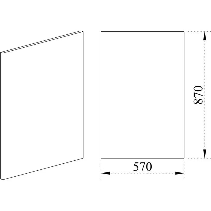 END PANEL BOTTOM ROW IRIM 1.6X57X87 CM. - Модулни кухни<<<Кухненски мебели<<<Кухня<<<Praktiker