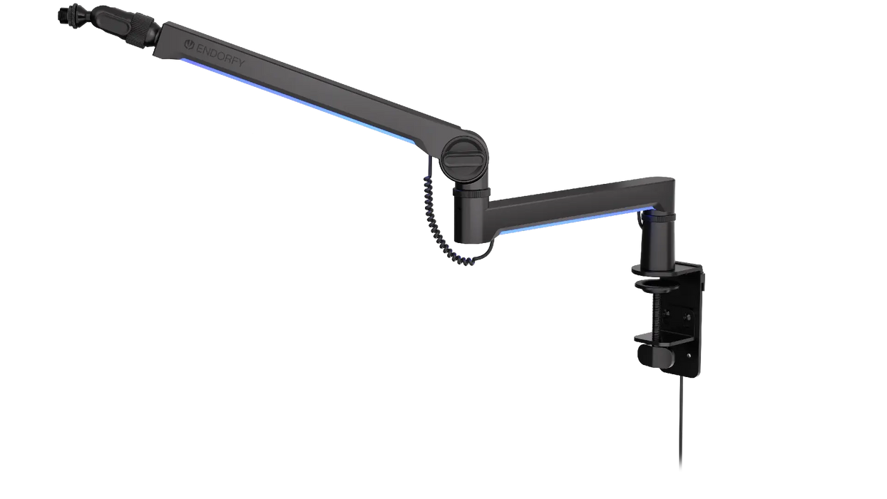 ENDORFY Broadcast Low Profile RGB Boom Arm Microphone Stand