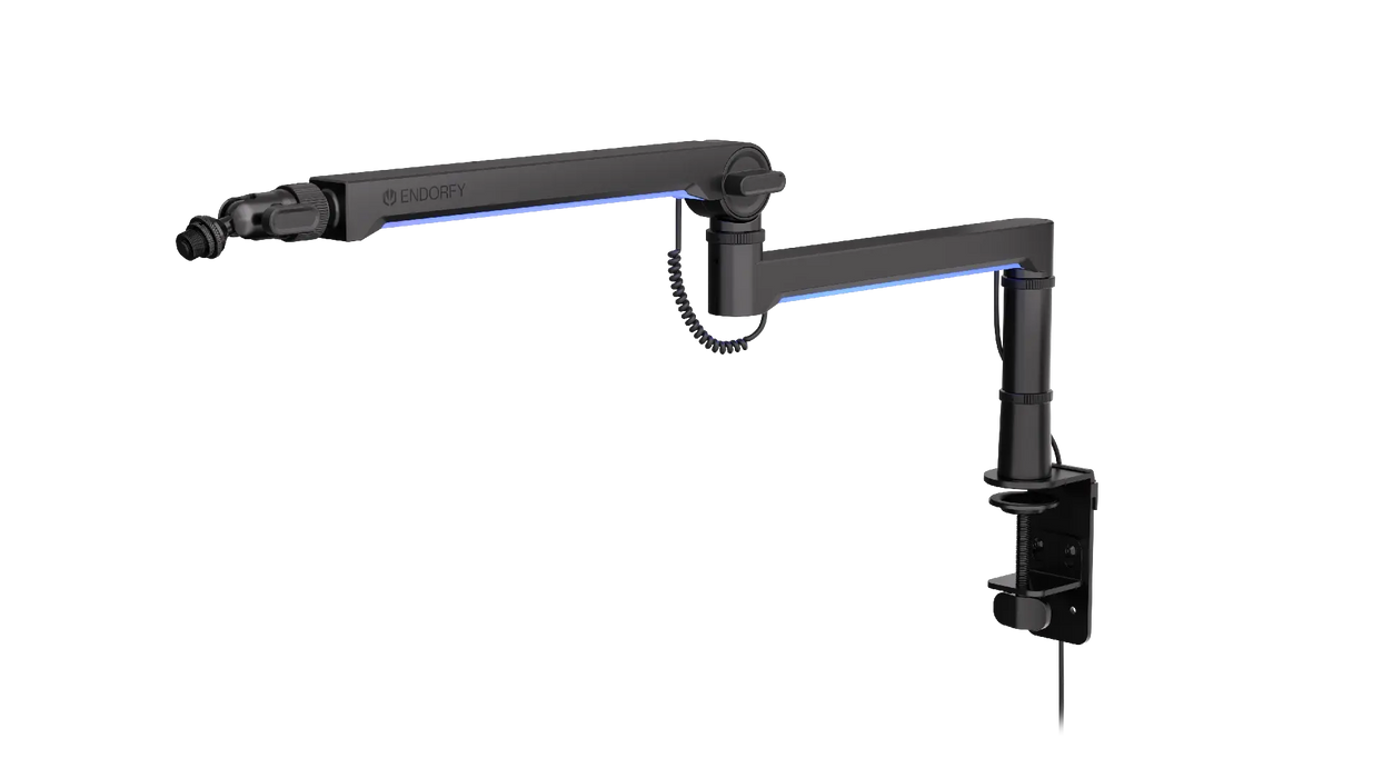 ENDORFY Broadcast Low Profile RGB Boom Arm Microphone Stand