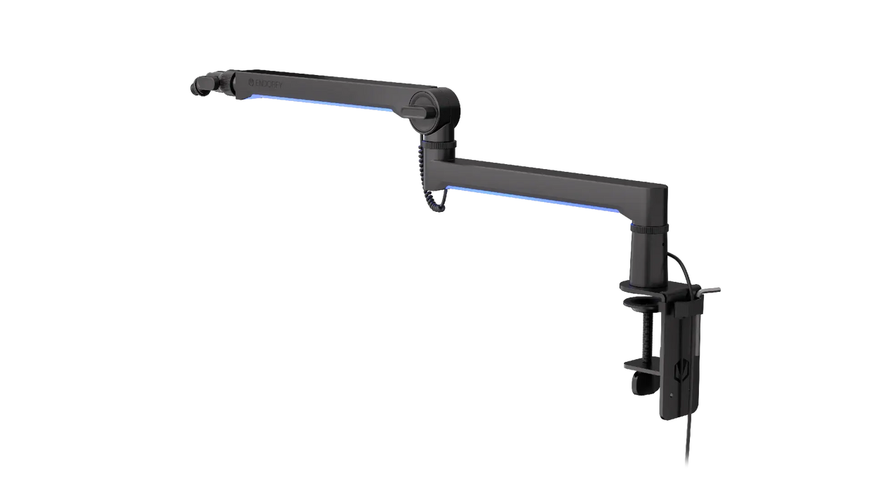 ENDORFY Broadcast Low Profile RGB Boom Arm Microphone Stand