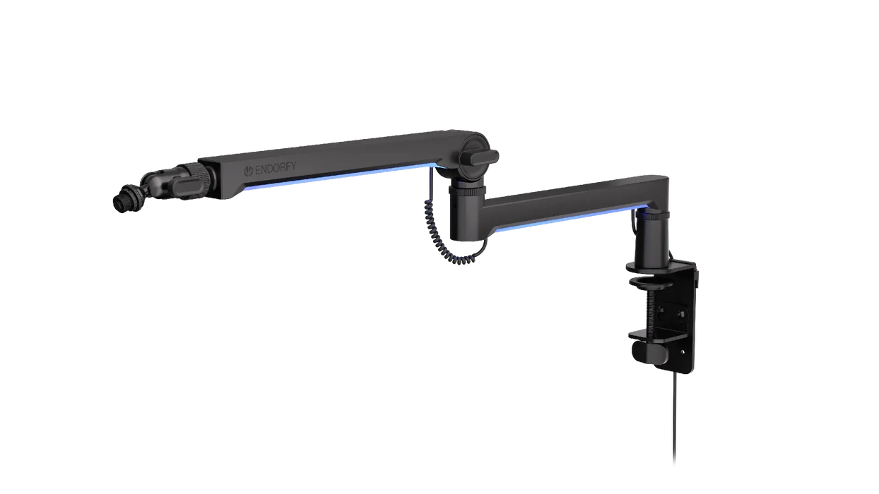 ENDORFY Broadcast Low Profile RGB Boom Arm Microphone Stand