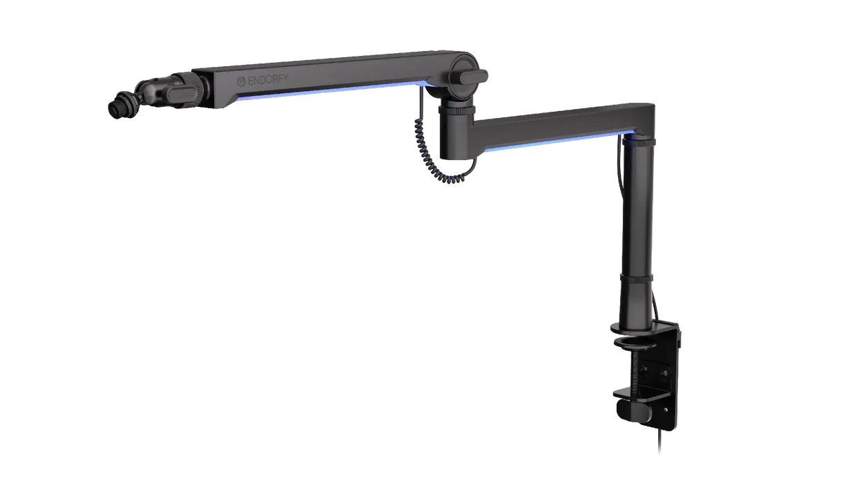 ENDORFY Broadcast Low Profile RGB Boom Arm Microphone Stand