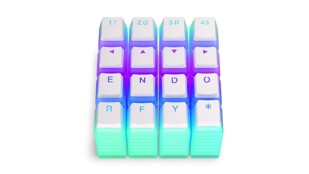 ENDORFY Mechanical Keyboard Caps - 104 pcs PBT, US Layout, Onyx White