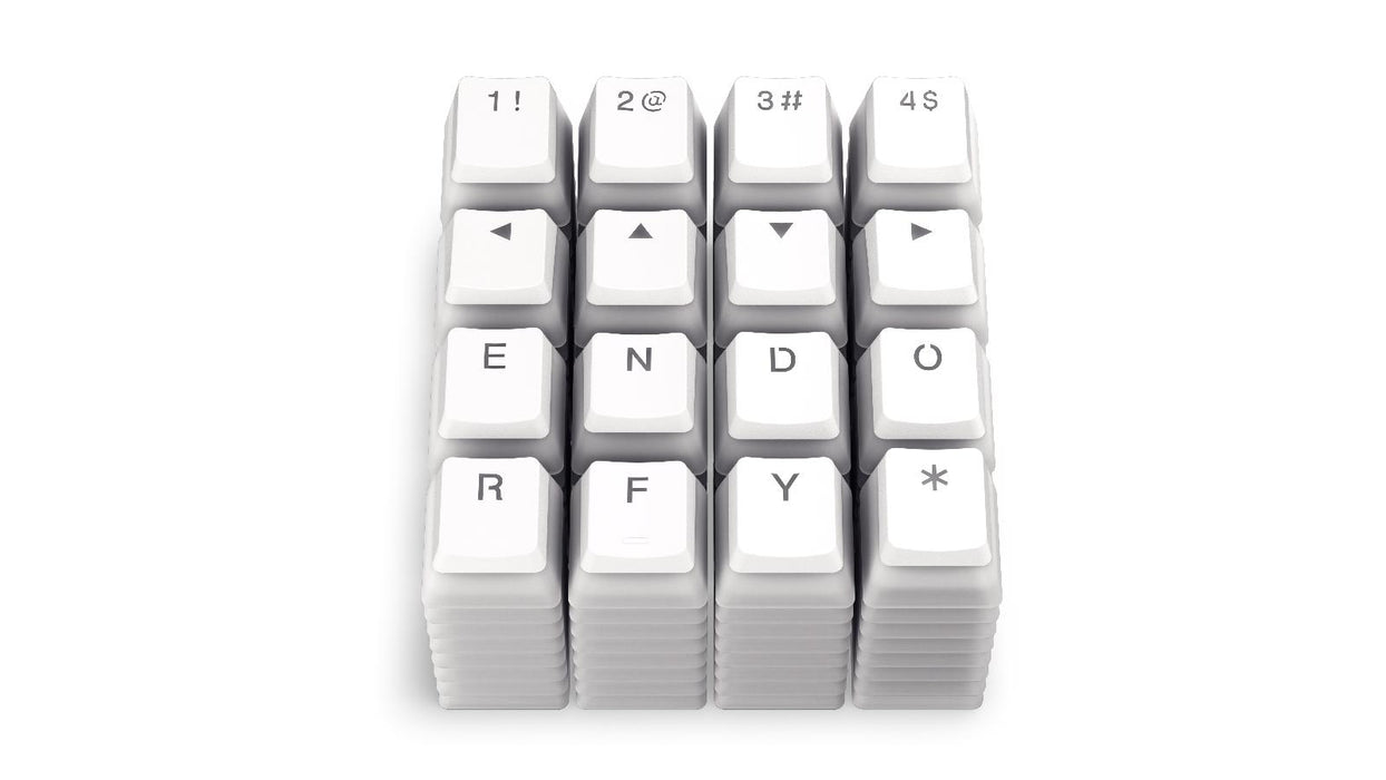 ENDORFY Mechanical Keyboard Caps - 104 pcs PBT, US Layout, Onyx White