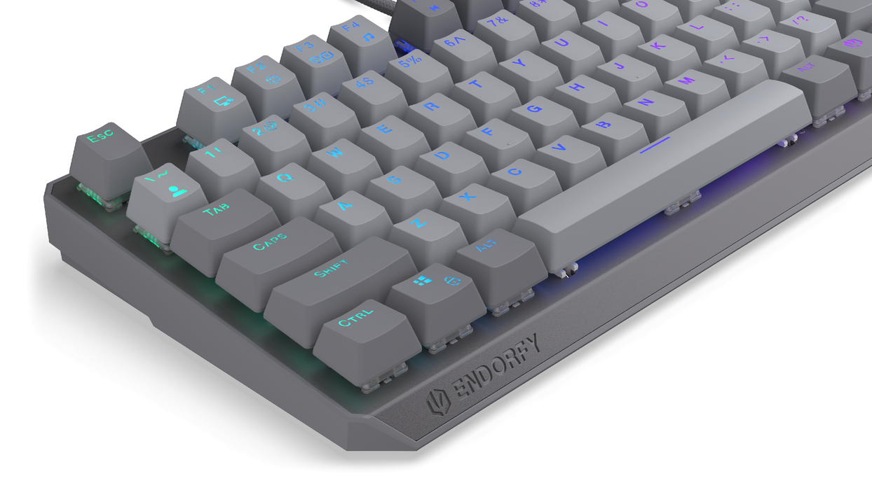 Endorfy mechanical keyboard Thock V2 TKL, PBT, Endorfy Red switch, US Layout