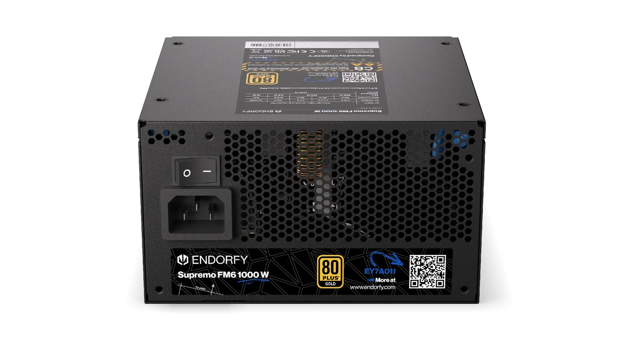 Power supply unit Endorfy Supremo FM6 1000W 80+ Gold, PCIe 5.1 - Fully Modular