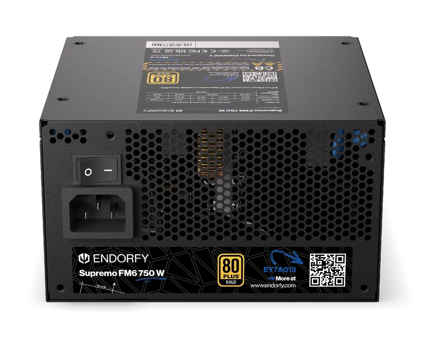 Power supply unit Endorfy Supremo FM6 750W 80+ Gold, PCIe 5.1 - Fully Modular