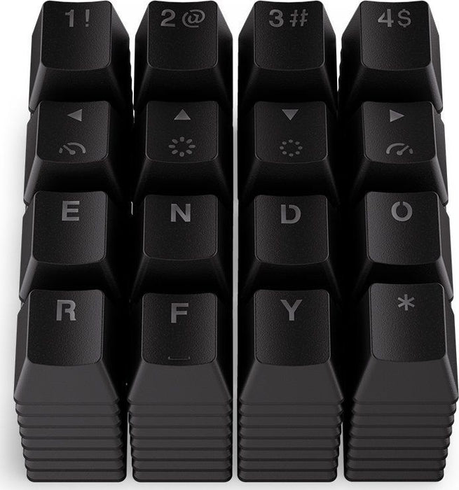 ENDORFY Mechanical Keyboard Caps - 124 pcs PBT - Black