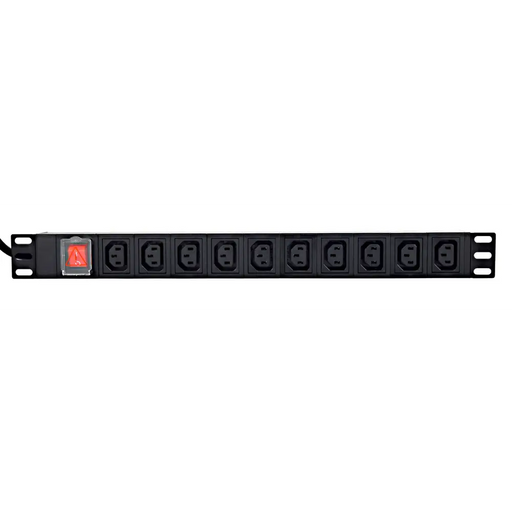 EnerGenie EG-PDU-10C132C19 Power distribution unit (PDU) 10 pcs C13 sockets 1U 16A C20 plug 2 m cable black - PDU power