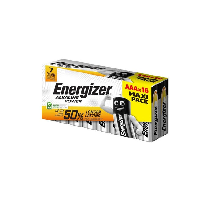 BOX OF 16 AAA BATTERIES ALKALINE POWER CHP16 SRP ENERGIZER