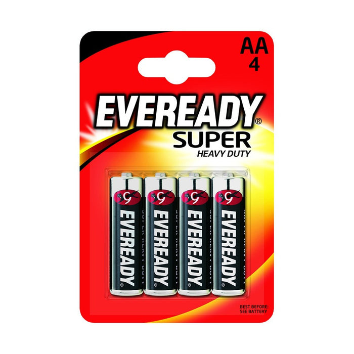 EVEREADY SHD AA BP4 ENERGIZER ZINC BATTERIES