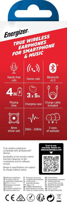 ENERGIZER WIRELESS BLUETOOTH HEADPHONES