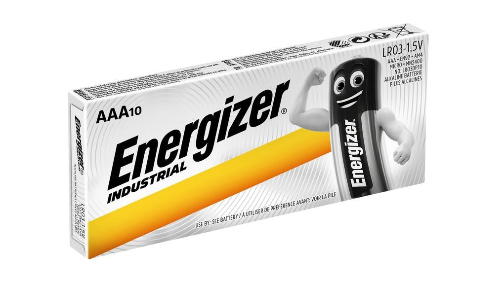 Alkaline batteries industrial LR03 AAA 1.5V 10PK INDUSTRIAL ENERGIZER