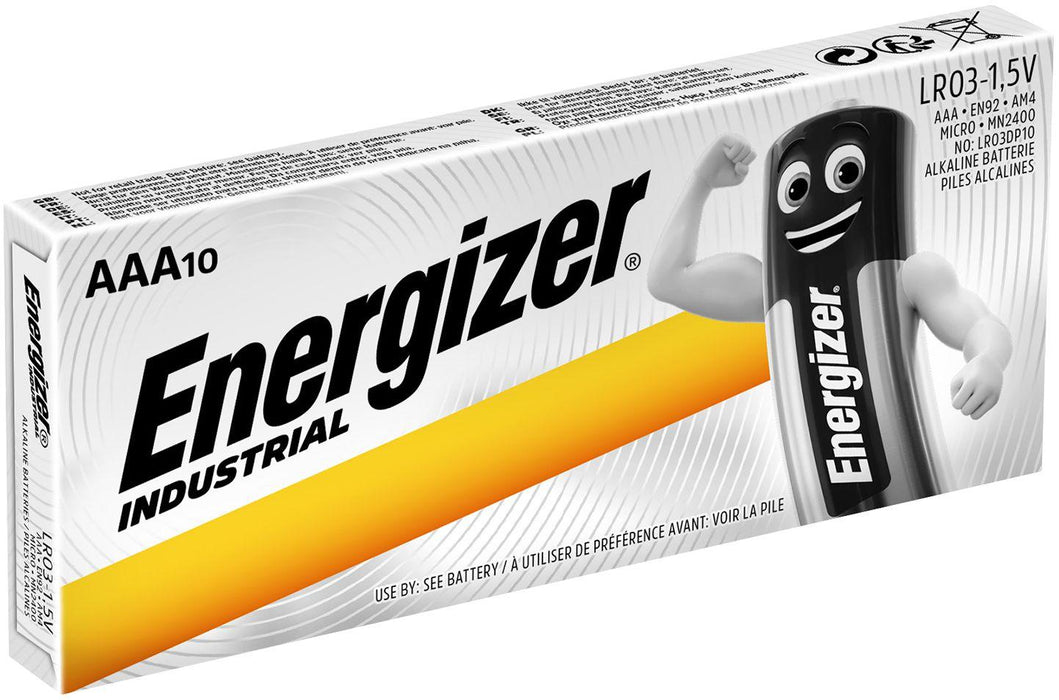 Alkaline batteries industrial LR03 AAA 1.5V 10PK INDUSTRIAL ENERGIZER