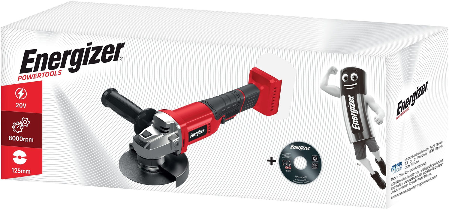 CORDLESS ANGLE GRINDER ENERGIZER 20V