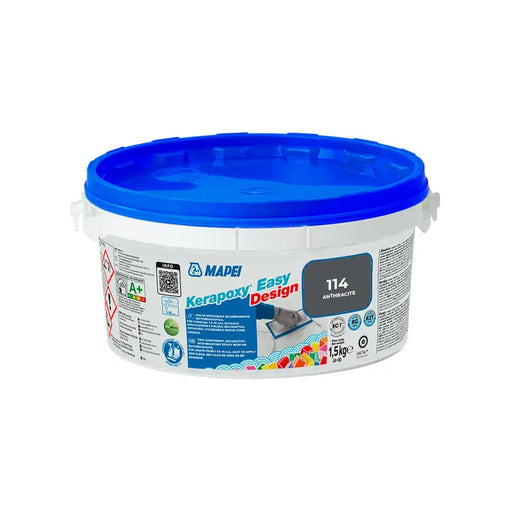 EPOXY GROUTING MIXTURE KERAPOXY EASY DESIGN MAPEI 114 ANTHRACITE - Фуги<<<Лепила за плочки фуги силикони и