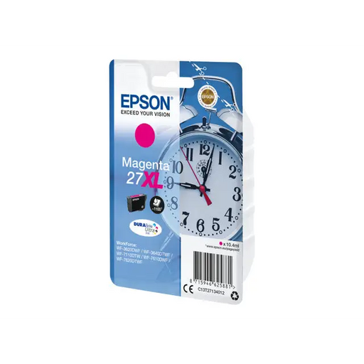 EPSON 1LB 27XL ink cartridge magenta high capacity 10.4ml 1.100 pages 1-pack blister without alarm - DURABrite ultra