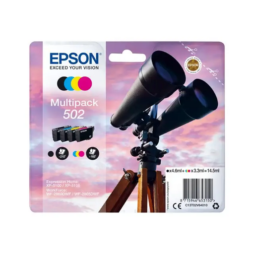EPSON 1LB Multipack 4-colours 502 Ink - Мастила и Мастилени глави<<<Консумативи - Мастила<<<Печат Сканиране и
