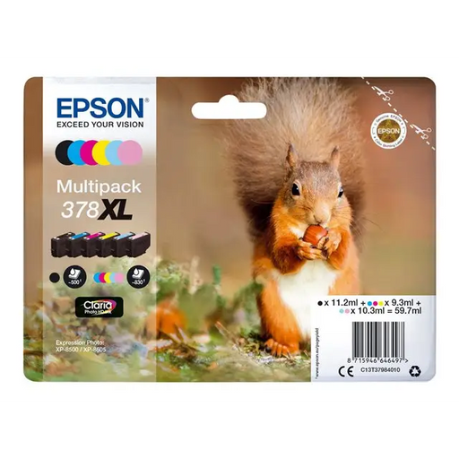 EPSON 1LB Multipack 6-farbig 378XL Squirrel Clara Phto HD Ink - Мастила и Мастилени глави<<<Консумативи
