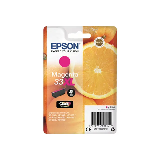 EPSON 1LB Singlepack Magenta 33XL Claria Premium Ink - Мастила и Мастилени глави<<<Консумативи - Мастила<<<Печат
