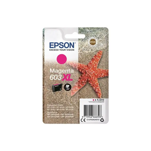 EPSON 1LB Singlepack Magenta 603XL Ink w/s - Мастила и Мастилени глави<<<Консумативи - Мастила<<<Печат Сканиране и