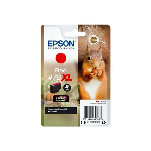EPSON 1LB Singlepack Red 478XL Squirrel Clara Photo HD Ink - Мастила и Мастилени глави<<<Консумативи - Мастила<<<Печат