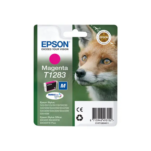 EPSON 1LB T1283 ink cartridge magenta standard capacity 3.5ml 1-pack RF-AM blister w/s - Мастила и Мастилени