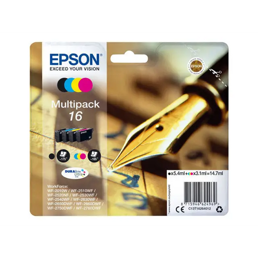 EPSON 2LB 16 ink cartridge black and tri-colour standard capacity 14.7ml 1-pack RF-AM blister w/s - Мастила и Мастилени
