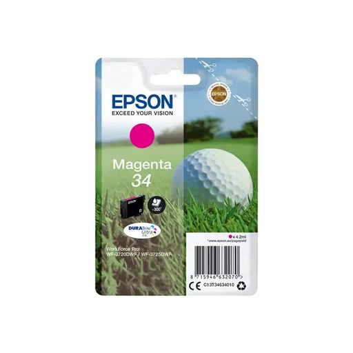 EPSON 2LB Singlepack Magenta 34 - DURABrite Ultra Ink - Мастила и Мастилени глави<<<Консумативи - Мастила<<<Печат