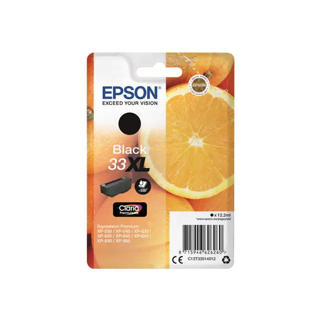EPSON 4LB 33XL Ink Cartridge Singlepack Black Claria Premium Ink - Мастила и Мастилени глави<<<Консумативи