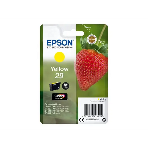 EPSON 4LB Cartridge Fraise - Ink Claria Home Yellow w/s - Мастила и Мастилени глави<<<Консумативи - Мастила<<<Печат