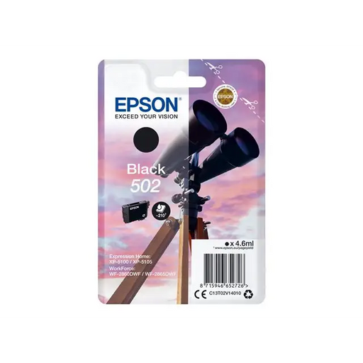 EPSON 4LB Singlepack Black 502 Ink - Мастила и Мастилени глави<<<Консумативи - Мастила<<<Печат Сканиране и