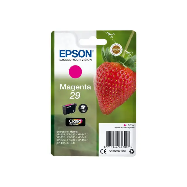 EPSON 4LB Singlepack Magenta 29 Claria Home Ink - Мастила и Мастилени глави<<<Консумативи - Мастила<<<Печат Сканиране и