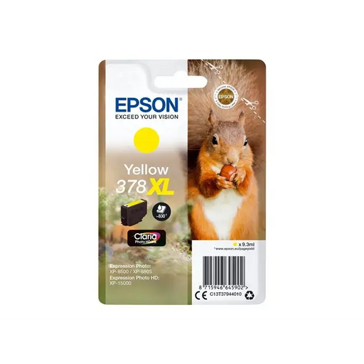 EPSON 4LB Singlepack Yellow 378XL Squirrel Clara Photo HD Ink - Мастила и Мастилени глави<<<Консумативи
