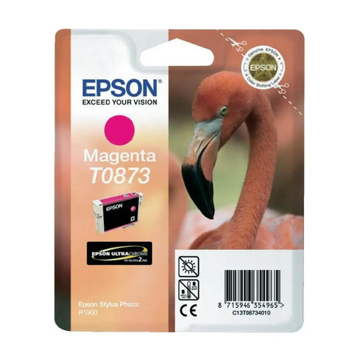 EPSON 5LB T0873 ink cartridge magenta standard capacity 11.4ml 1-pack blister without alarm - Мастила и Мастилени