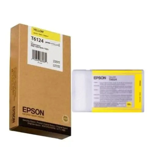 EPSON 5LB T6124 ink cartridge yellow standard capacity 220ml 1-pack - LFP мастила и LFP мастилени глави<<<Консумативи